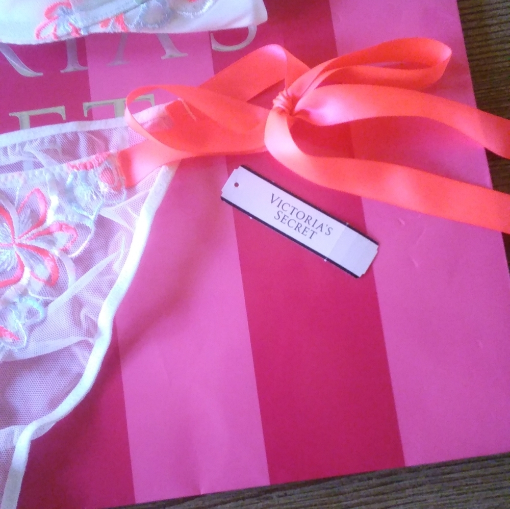 Victoria's Secret Stunning/Elegant Bra And Pantie Set! Panties-small Bra-34C - Picture 10 of 14